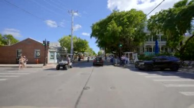 Key West, FL, ABD - 21 Ekim 2023: Duval Caddesi Key West 2023