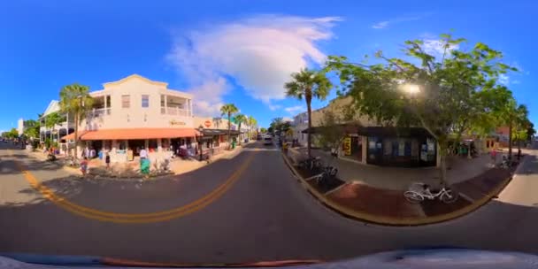 Key West Usa Října 2023 360 Video Duval Street Key — Stock video