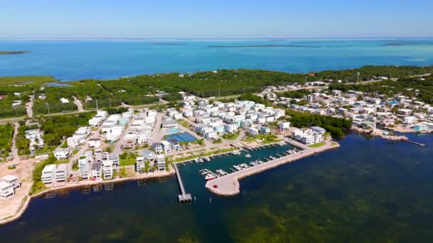 Stockage Drones Aériens Quartiers Dans Les Keys Floride — Video