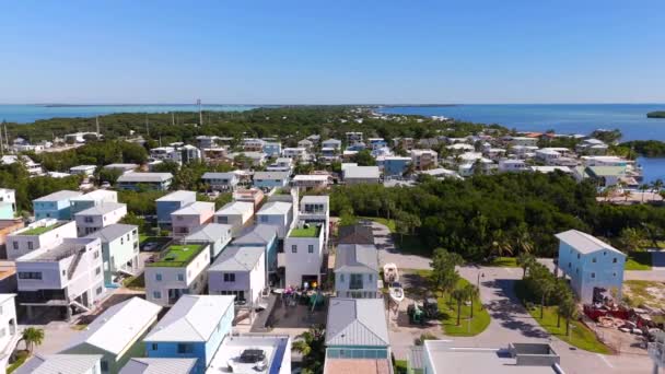 Házak Építése Folyamatban Florida Keys Október 2023 Drón Videó — Stock videók