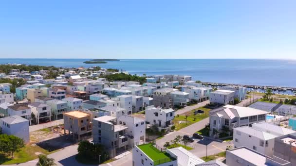 Moderne Huizen Florida Keys 2023 — Stockvideo