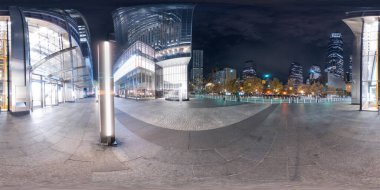 New York, New York, ABD - 27 Ekim 2023 Eşkenar dörtgen fotoğraf merkezi New York, gece vakti