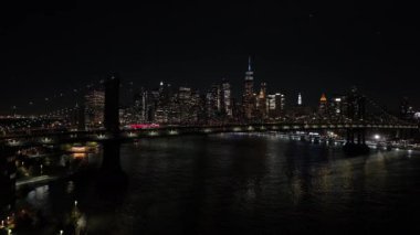 Hava stoku videosu Gece New York 2023