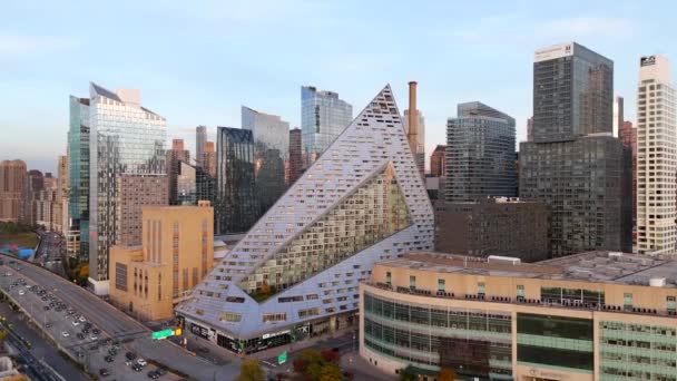 New York Usa Ottobre 2023 Video Drone Aereo West Apartments — Video Stock