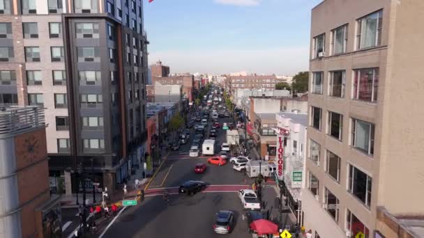Union City West New York New Jersey Vidéo Stock Drone — Video