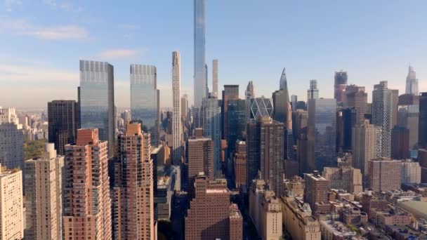 ストックビデオ ニューヨークの無人機の映像 2023 — ストック動画