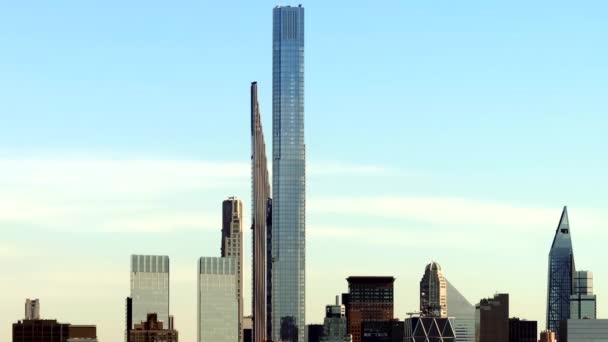 Video Aerei Grattacieli Edifici Più Alti New York Central Park — Video Stock