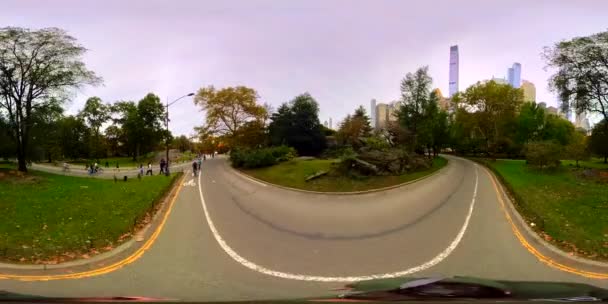 New York Usa Října 2023 360 Stock Video Bike Riding — Stock video