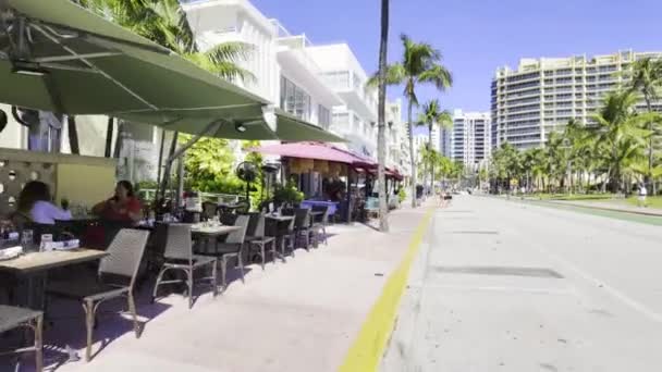 Miami Beach Usa Noviembre 2023 Stock Video Miami Beach Ocean — Vídeos de Stock