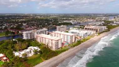 Florida Sahili Hillsboro ve Deniz feneri Noktası 4k