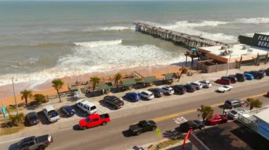 Air Drone stok videosu Flagler Beach FL USA