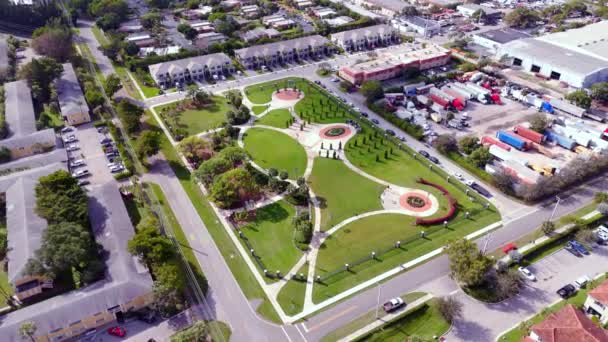 Branhilda Richardson Knowles Memorial Park Florida Deerfield Beach 2023空中录像 — 图库视频影像