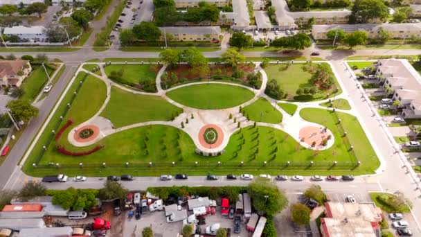 Drone Video Branhilda Richardson Knowles Memorial Deerfield Beach Florida 2023 — 图库视频影像