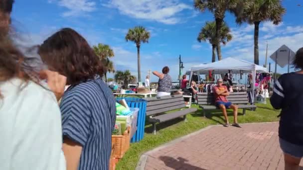 Ormond Beach Floride États Unis Novembre 2023 Les Gens 15E — Video