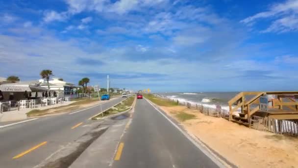 Ormond Beach Verenigde Staten November 2023 Rondleiding Flagler Beach Florida — Stockvideo