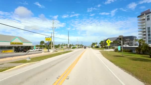 Passeio Carro Ormond Sea 2023 Destino Florida — Vídeo de Stock