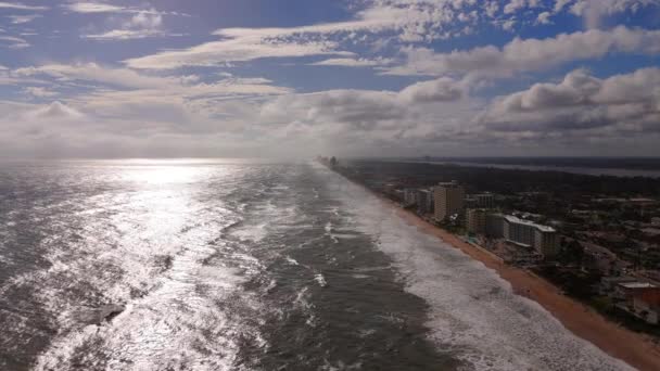 Flygtur Florida Östkust Ormond Beach Drönare Klipp 2023 — Stockvideo