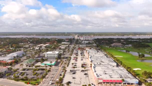 Granada Boulevard Ormond Beach Florida Stock Vídeo Drone Pov 2023 — Vídeo de Stock