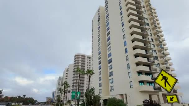 Condominiums Daytona Beach Circa 2023 — Stockvideo