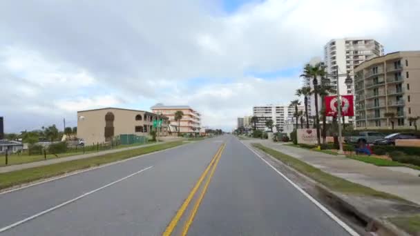 Stock Video Rijden Tour Daytona Beach Shores Florida — Stockvideo