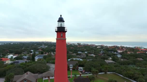 Ponce Leon Inlet Lighthouse Amerikai Egyesült Államok — Stock videók