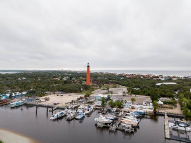 Ponce Inlet Florida ABD 'deki stok görüntü deniz feneri