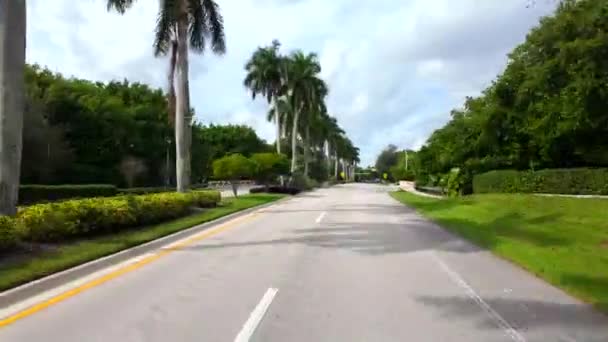 Conducir Indian Trace Carretera Weston Florida — Vídeos de Stock