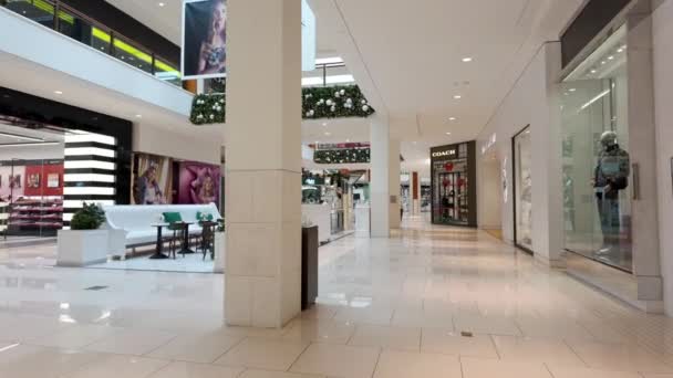 Aventura Eua Dezembro 2023 Passeio Matinal Aventura Mall Florida — Vídeo de Stock