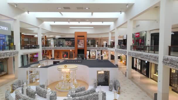 Aventura Eua Dezembro 2023 Lojas Expositores Luxo Aventura Mall — Vídeo de Stock