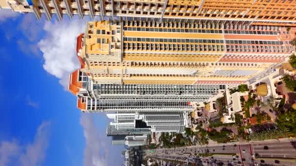 Vídeo Vertical Drones Miami Sunny Isles Beach — Vídeo de stock