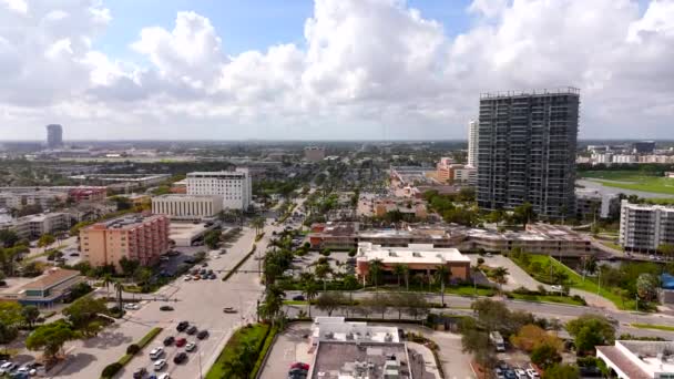 Записи Склада Hallandale Beach Shopping Plazas Florida 2023 — стоковое видео