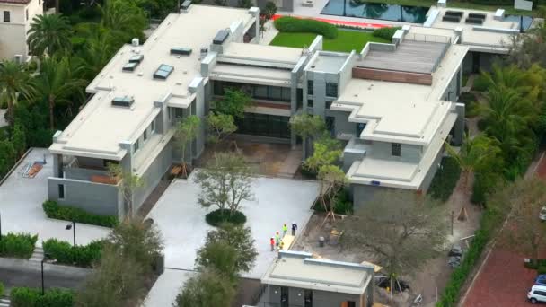 Miami Beach Usa Diciembre 2023 Visita Helicóptero Tom Brady Mansion — Vídeo de stock