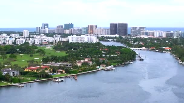 Miami Beach Usa December 2023 Luchtfoto Onthullen Tom Bradys Herenhuis — Stockvideo