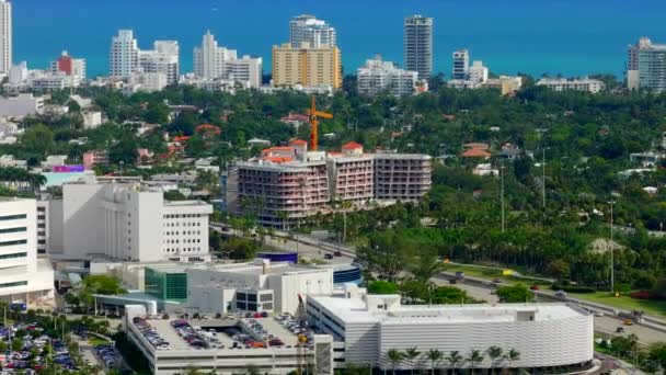 Маямі Біч Штат Флорида Сша Грудня 2023 Року Повітряне Відео — стокове відео