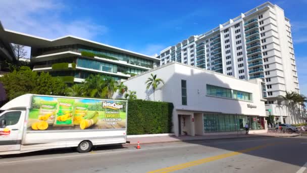 マイアミビーチ アメリカ 12月 2023 ホテルとルーニーパレスマイアミビーチ — ストック動画