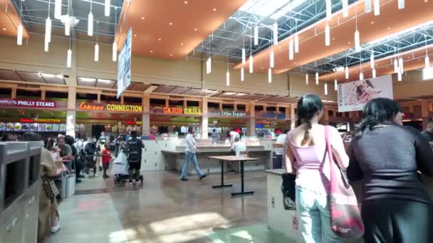 Miami Abd Aralık 2023 Miami Deki Bir Alışveriş Merkezinde Yemek — Stok video