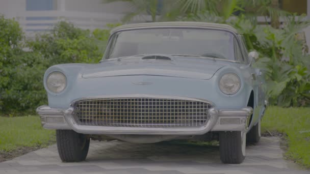 Fort Lauderdale Usa Stycznia 2023 Klasyczny Samochód Ulicy Hdr Video — Wideo stockowe