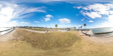 360 eşdörtgen panorama Castillo de San Marcos St Augustine Florida