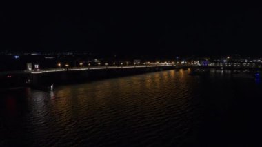 Lions St Augustine Florida 'nın Gece Havası Köprüsü