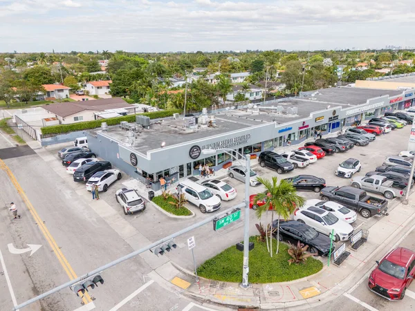 Miami Florida Usa Januar 2024 Luftaufnahme Des Floridita Restaurants 40Th — Stockfoto