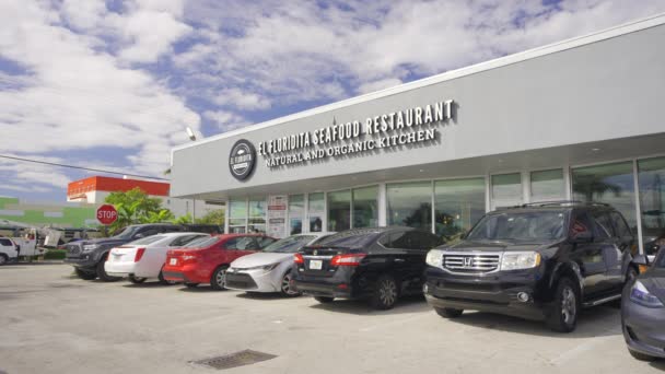 Miami Usa Stycznia 2024 Hdr Stock Video Restauracja Floridita Seafood — Wideo stockowe