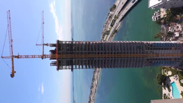 Miami Estados Unidos Enero 2024 Una Residences Miami Vertical Aerial — Vídeos de Stock