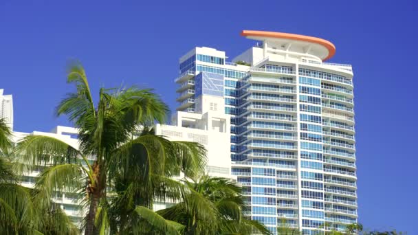 Miami Usa Februari 2024 Kontinuum Condominium Tower Miami Beach Hdr — Stockvideo