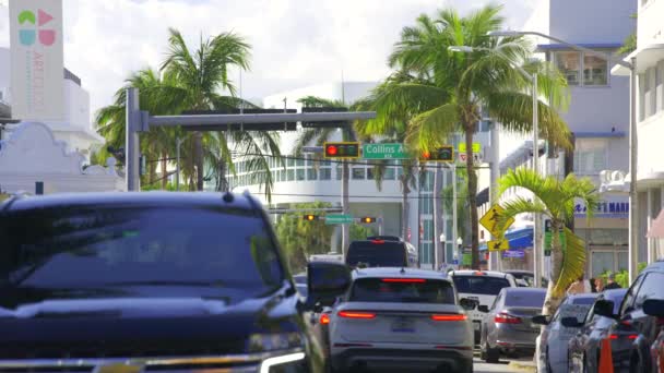 Miami Usa Febbraio 2024 Distretto Art Deco Miami South Beach — Video Stock