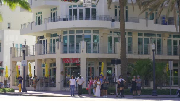 Miami Usa Febrero 2024 Pizza Days Miami Beach 5Th Ocean — Vídeos de Stock