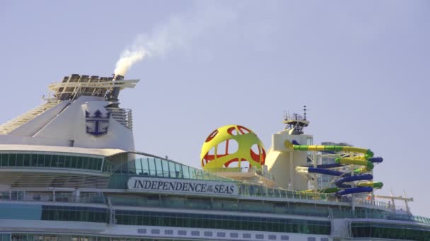 Miami Usa Února 2024 2024 Stock Videa Independence Seas Cruise — Stock video