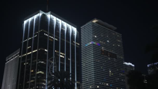 Miami Şehir Merkezindeki Binalar Hdr 2024 — Stok video