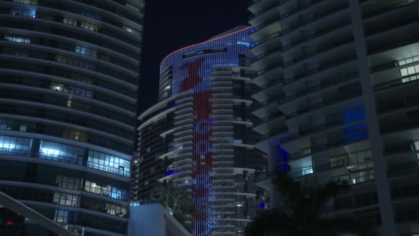 Маямі Штат Флорида Сша Лютого 2024 Парамаунт Маямі Світовий Центр — стокове відео