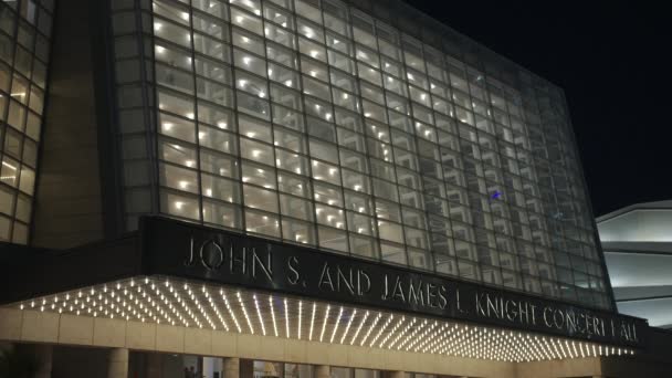 Miami Usa Febrero 2024 John James Knight Center Hall Miami — Vídeos de Stock