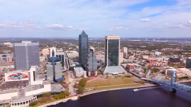 Jacksonville Usa Febbraio 2024 Jacksonville Florida Stock Video Aerea — Video Stock